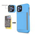 3 In 1 designers Phone case for phone 11 Pro Wallet Card Slot Holder Sliding Hidden ID Dual Layer Hard Shell cell phone case